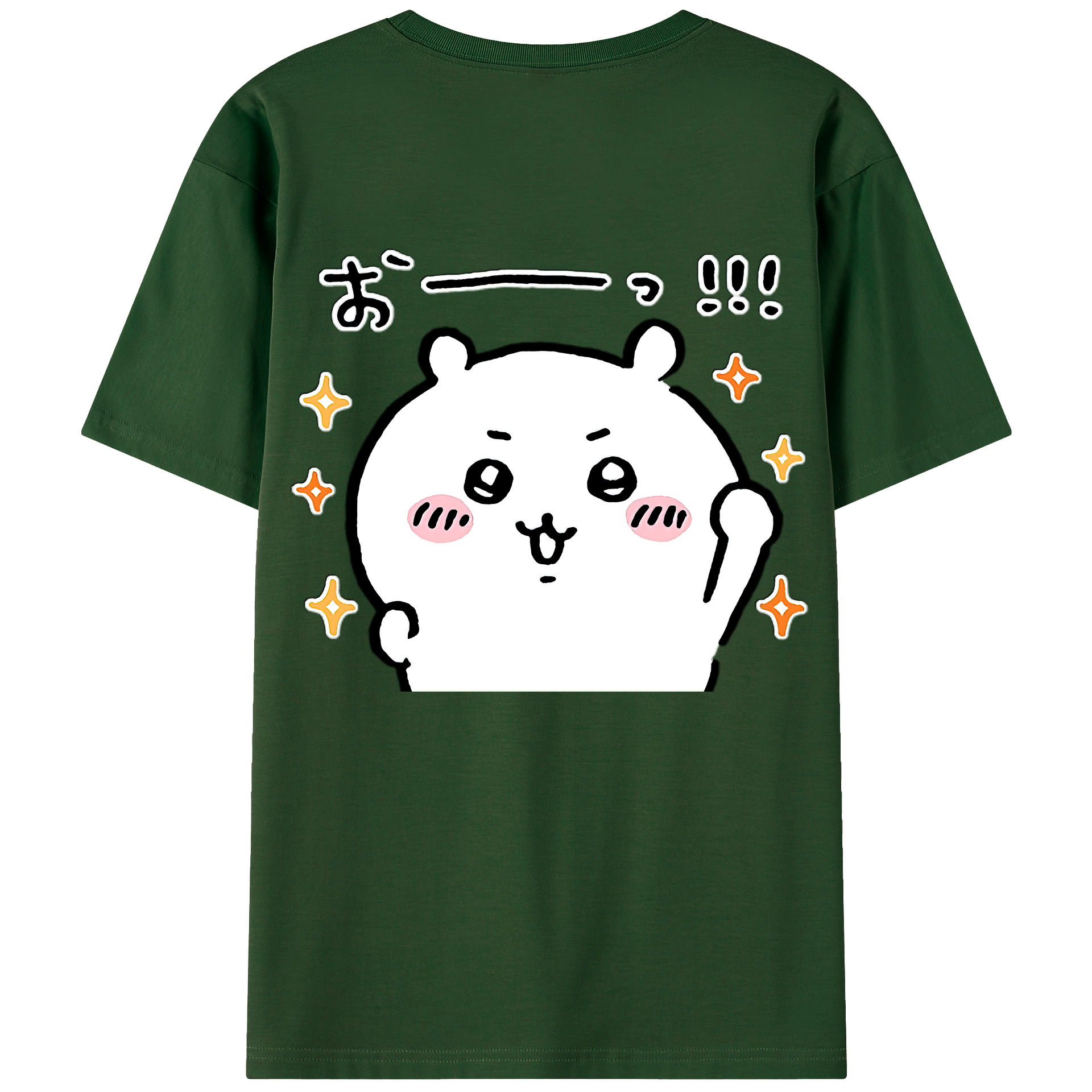 （画像用） ちいかわ ちいかわ Chii-kawa chiikawa 綿100％半袖Tシャツ（背面プリント）